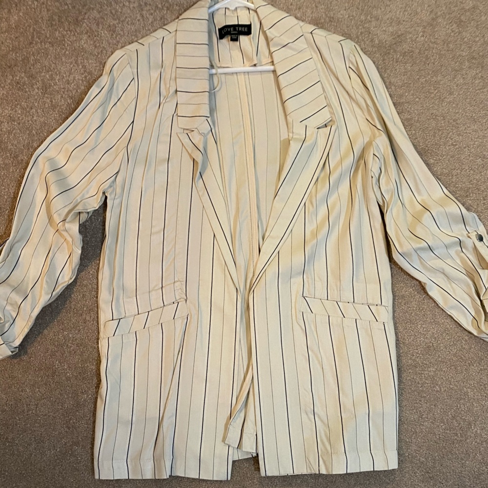 Lightweight Stripped Blazer (Size S)